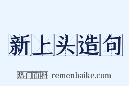 新上头造句是什么意思的图片